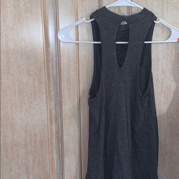 Hollister high neck embellished grey tank top! - Picture 2 of 2